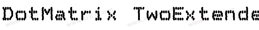 DotMatrix TwoExtende字体转换